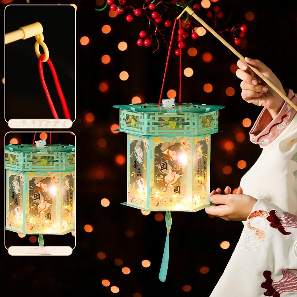 

Waterproof Mid-Autumn Luminous Lanterns Traditional Portable Lantern National Day небо синє кольору