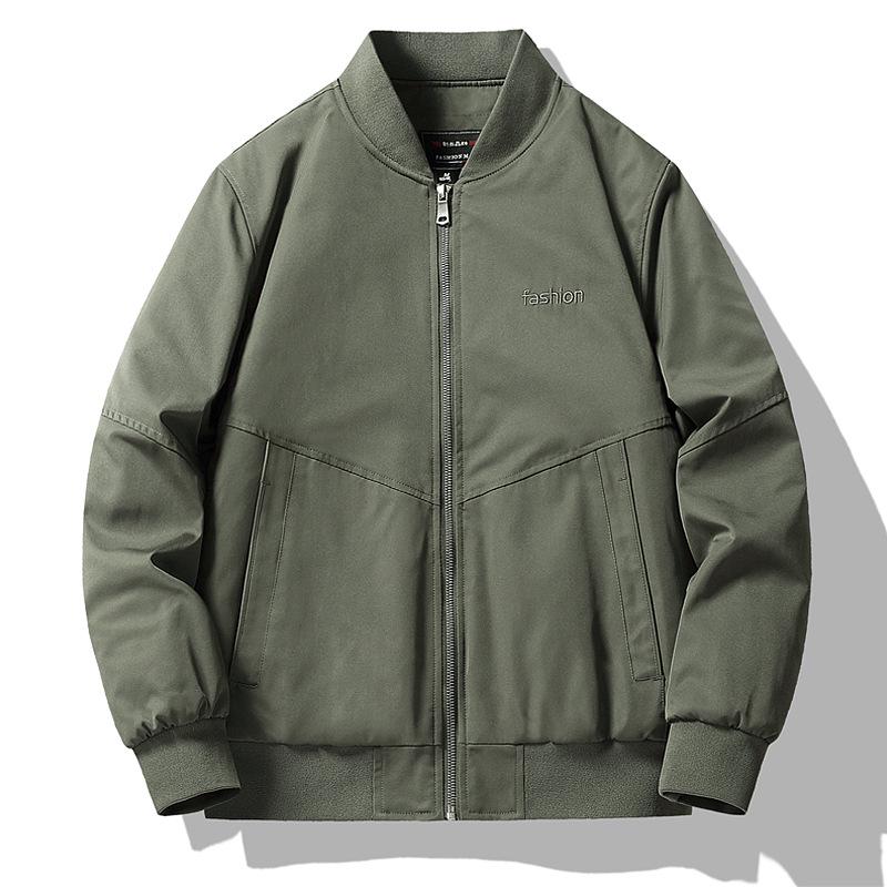 Men's Thickened Cotton Pilot Jacket - Autumn/Winter Stand Collar Loose Baseball Outerwear