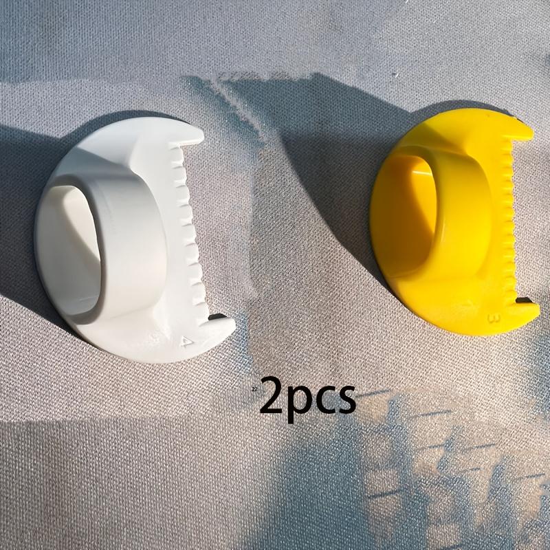 1/2 stuks - Eenvoudig Steekgereedschap – Plastic Randvergrendeling, 4 mm & 3 mm Afstand – Ergonomisch voor Beginners & Senioren – Doe-het-zelf Naaionderdeel