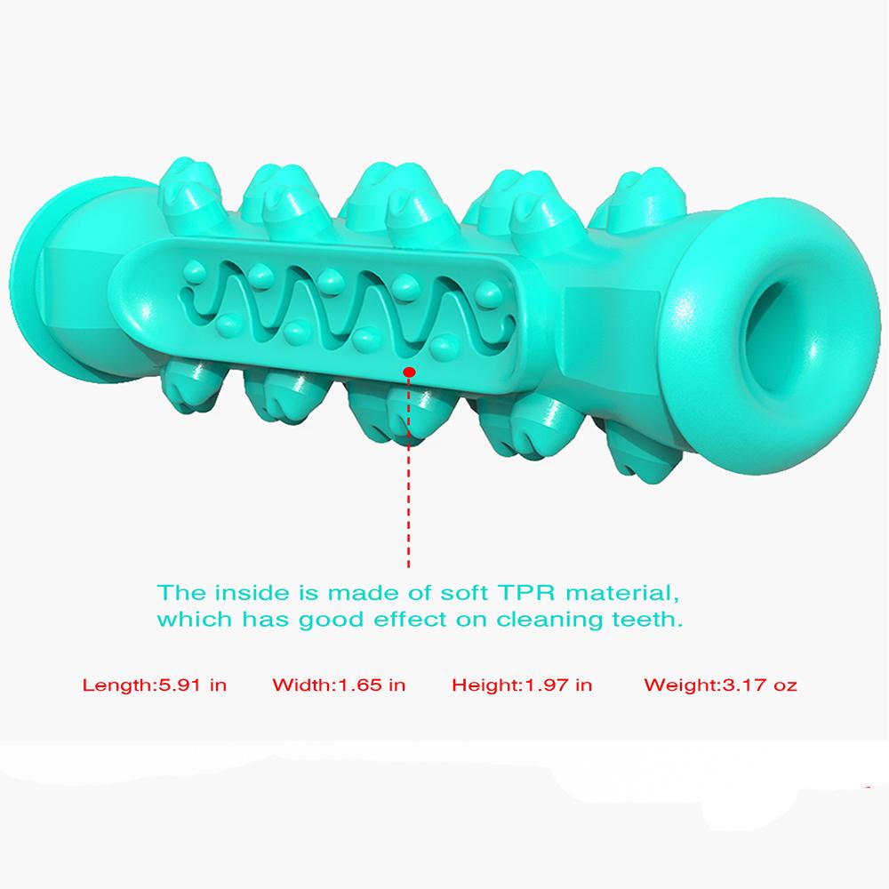 Toothbrush Chawing Dog Toys Indestructible Squark Aggressive Chewers Pet Plaything Soft Rubber Clean Pet Tooth Toy for Big Dog