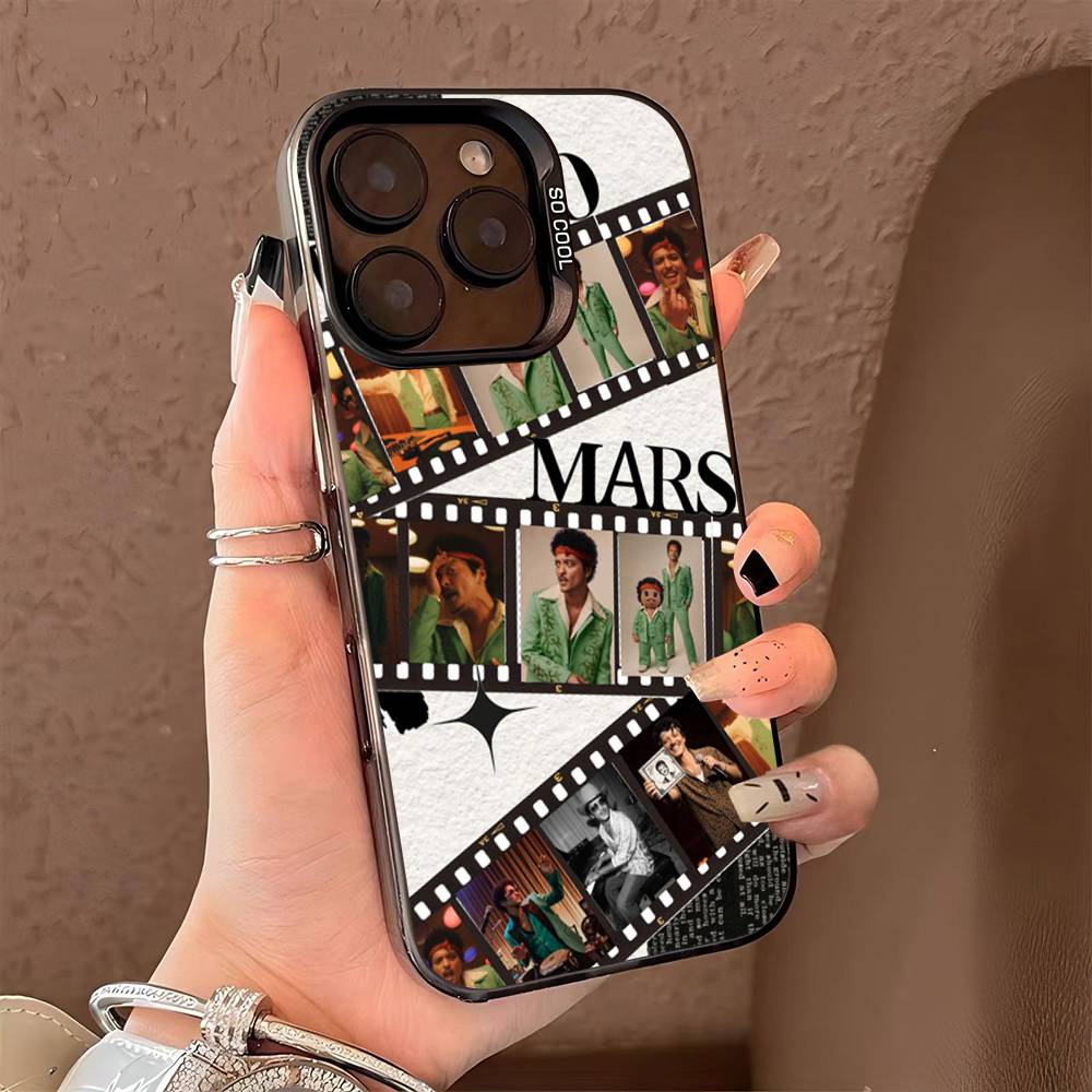 B-Bruno M-Mars Singer Phone Case For IPhone 17 16 15 14 13 Pro 12 11 Pro Max PLUS Color Back Cover