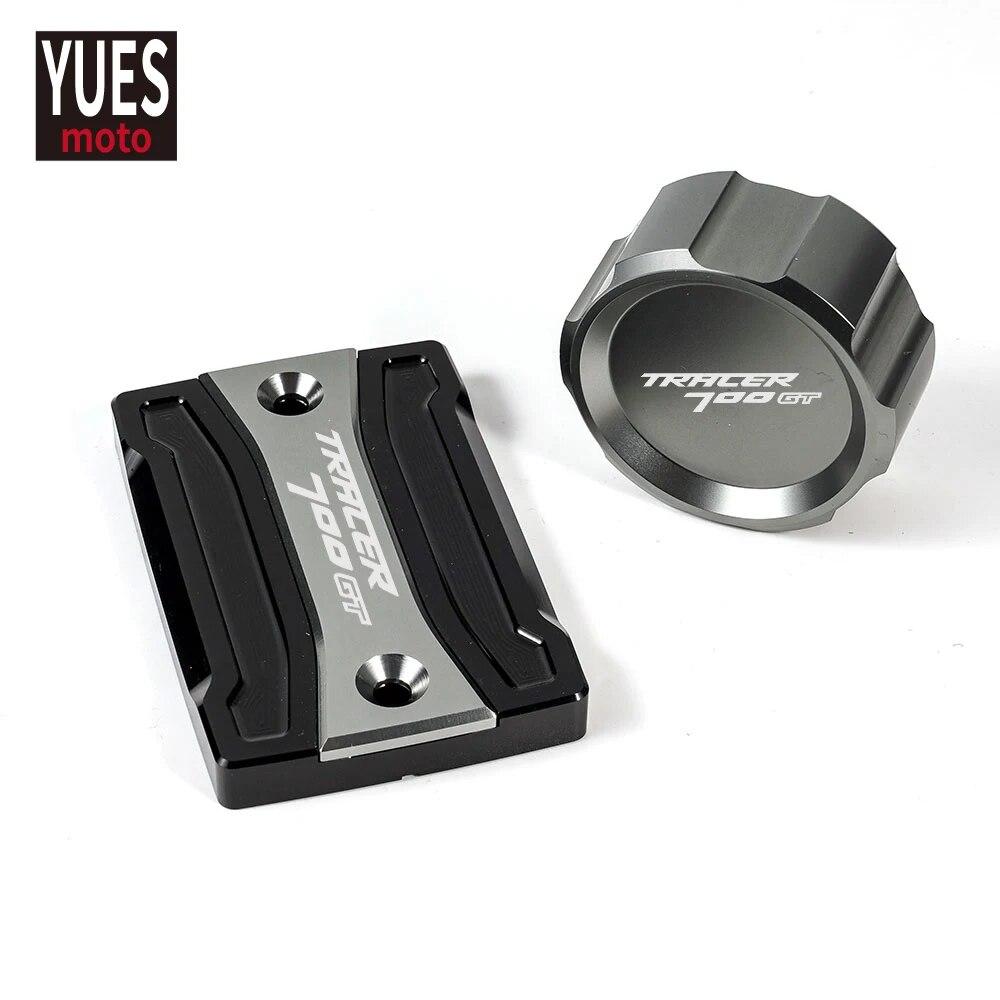 Motorcycle Accessories Front & Rear brake Fluid Cylinder Master Reservoir Cover Cap For Yamaha Tracer 700 GT 2016-2018