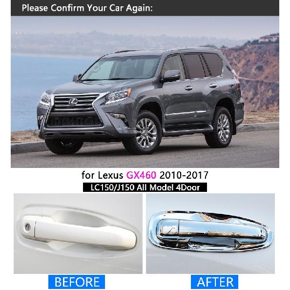 For Lexus GX460 2010 - 2017 Luxurious Chrome Handle Cover Trim Set GX J150 2011 2012 2013 2014 2015 2016 Accessories Car