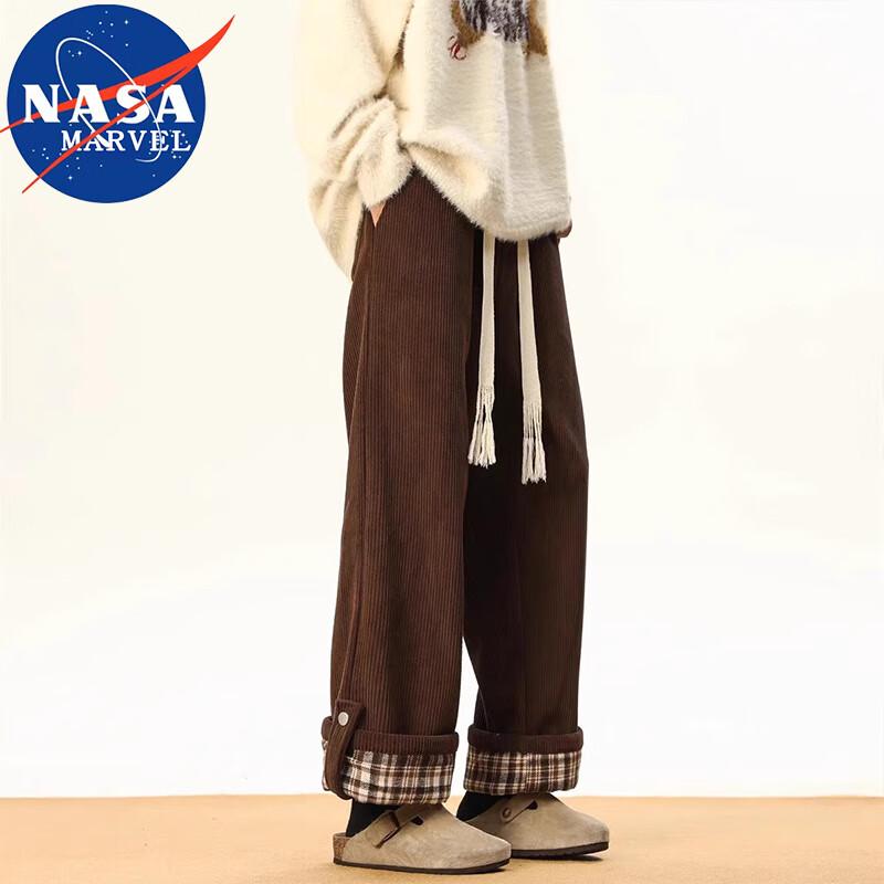 NASA MARVEL Men's Corduroy Straight-Leg Casual Pants