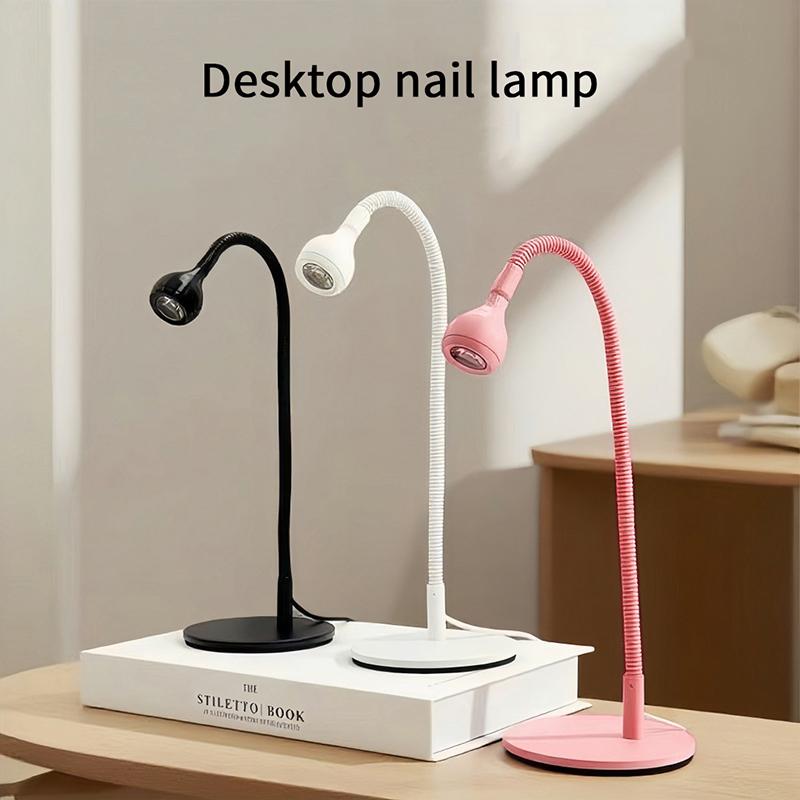Nail Dryer Light Uv Nail Lamp For Drying Gel Nail Polish Foot Switch Clip-On Flexible Desk Mini Portable Usb For Diy Manicure