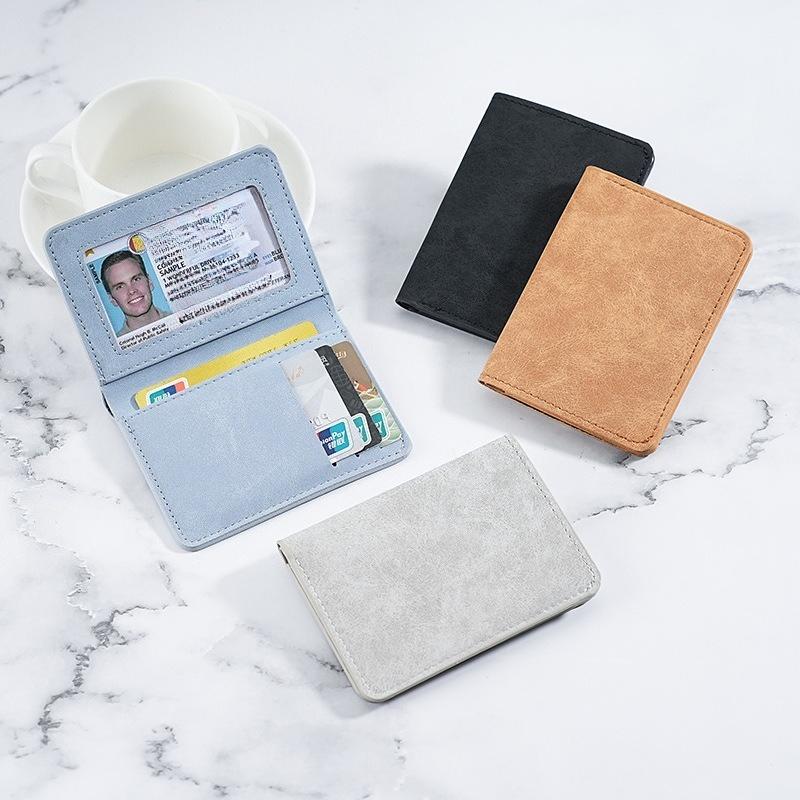 Ultra Thin Leather Card Holder Business Credit Card Case ID Money Wallet for Men
