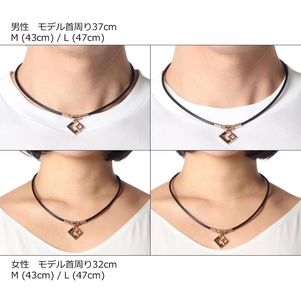 Colantotte TAO Necklace Slim AURA Mini Champagne Gold X Lavender M 43cm Lamé