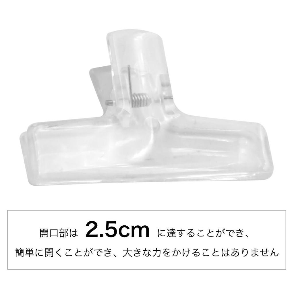 Winova Transparent Eyeball Clip, Plastic, Stylish, Stationery/Office Supplies, For Food Preservation, Pink, 4 Pieces (Pink)