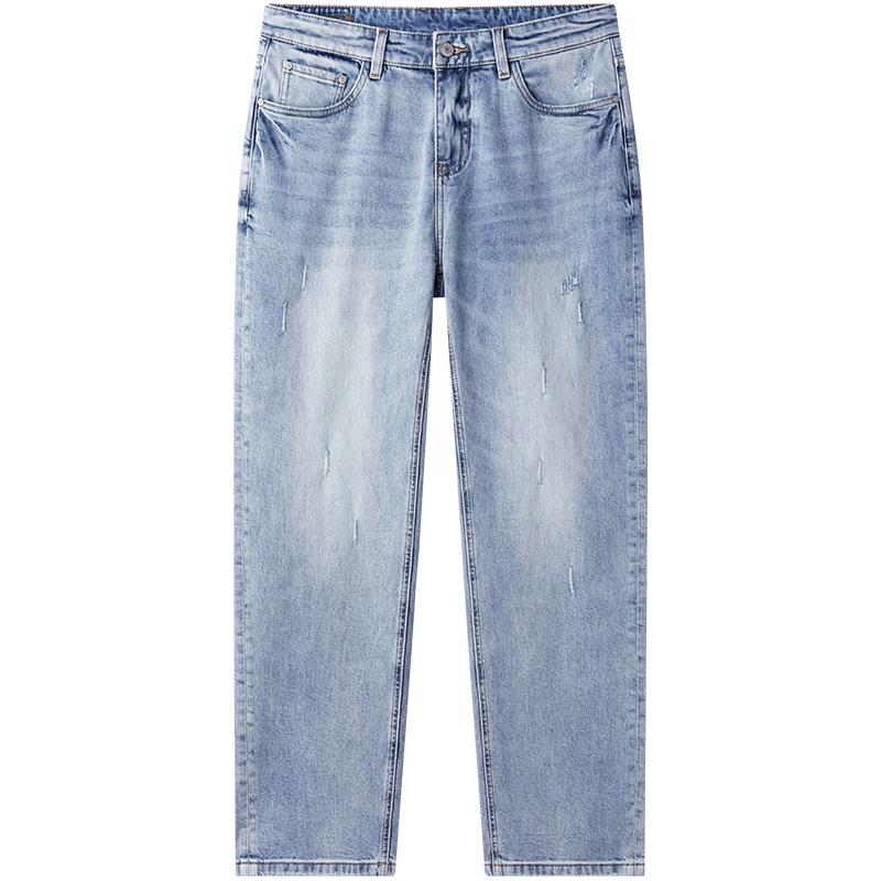 NVG·YOUNG Men's Casual Straight-Leg Jeans