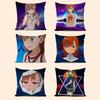 M-MISAKA MIKOTO Cartoon Animation Kissenbezug Kissenbezug Polsterung Sofa Dekokissen Heimdekor Kissenbezug