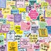 100Pcs/Set Funny Healing Label Art Series 01 Stickers DIY Scrapbooks Album Decor Decals Stickers