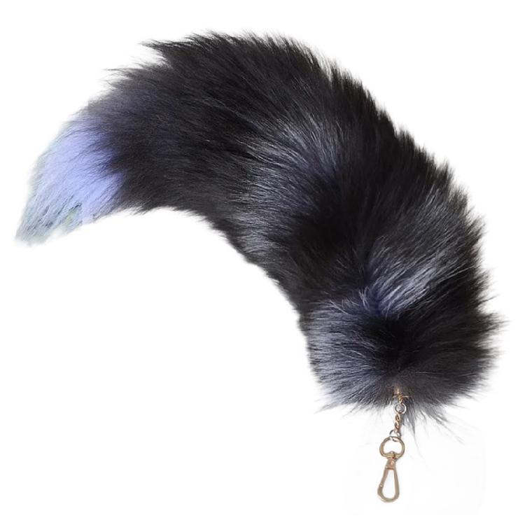 Llavero Colgante Cola de Zorro de Peluche Llavero de Cola de Animal Encanto Cadenas para Llaves de Coche Decoración de Bolso