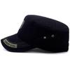 Korean Style Men's Camouflage Embroidered Sun Hat - Outdoor Flat Top for Spring & Autumn