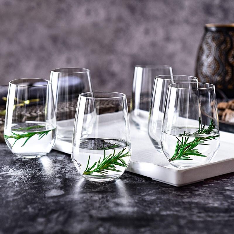 Ocean Imported Heat-Resistant Glass Cups, 370ml (6-Pack)