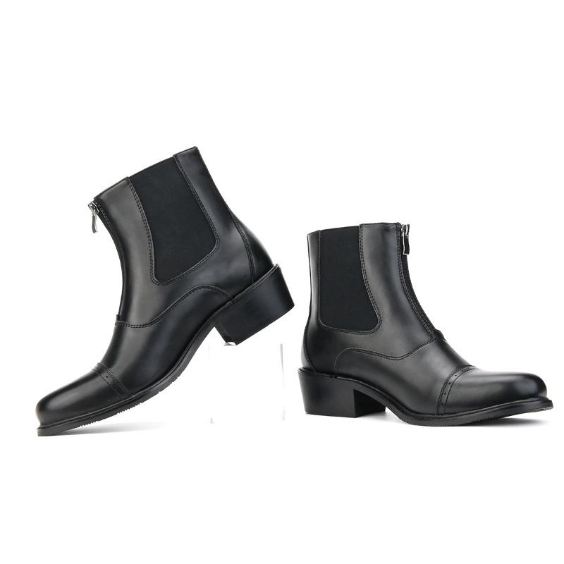 Luxury Brand Men's Boots 2025New Chelsea Boots Fashion Equestrian Riding Boots Men Casual Ankle Boot High Quality Leather Botas