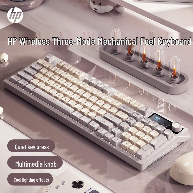 HP K500F Mechanical-Feel Keyboard with Multi-Function Knob