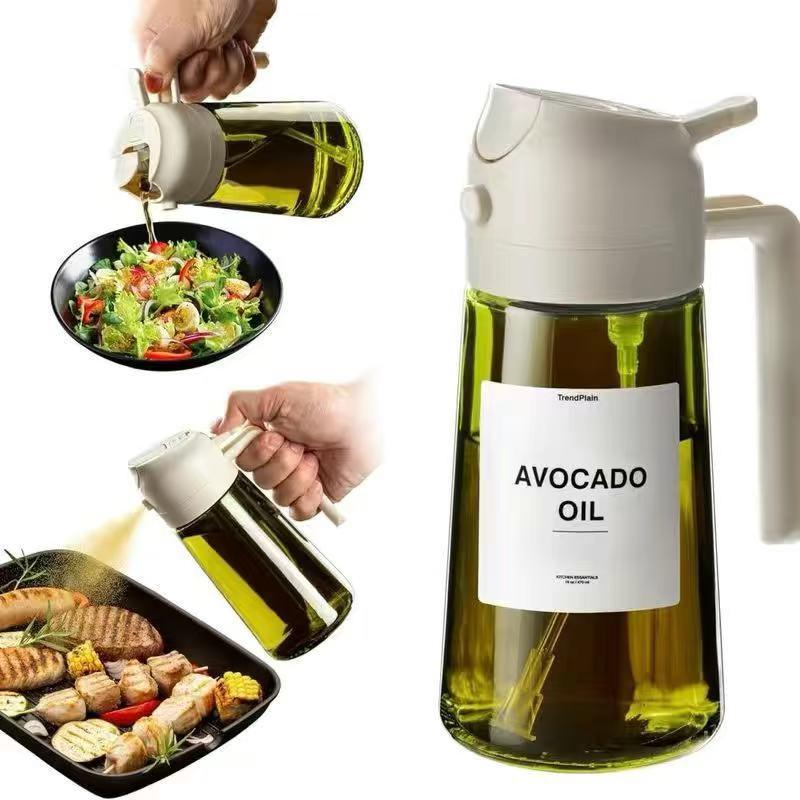 Dual-Use Glass Olive Oil Sprayer Bottle: Atomizing and Light-Blocking Design for Spray or Pouring