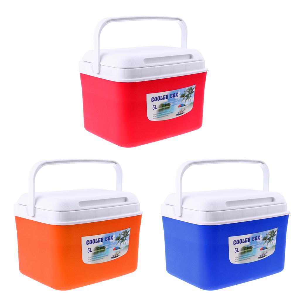 5L/13L Lightweight Food Cooler with Handle for Camping Picnic BBQ