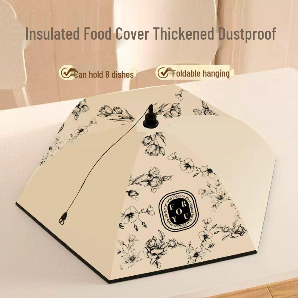 2025 Foldable Insulated Food Cover: Anti-Fly, Dustproof, Household Dining Table Protector for Leftover Storage