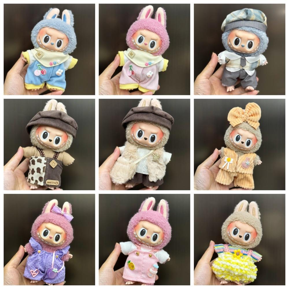 

Набір для заміни Одяг для ляльки Labubu, що сидить на вечірці, Міні-бавовняний одяг для ляльки, Дитячий подарунок Style B