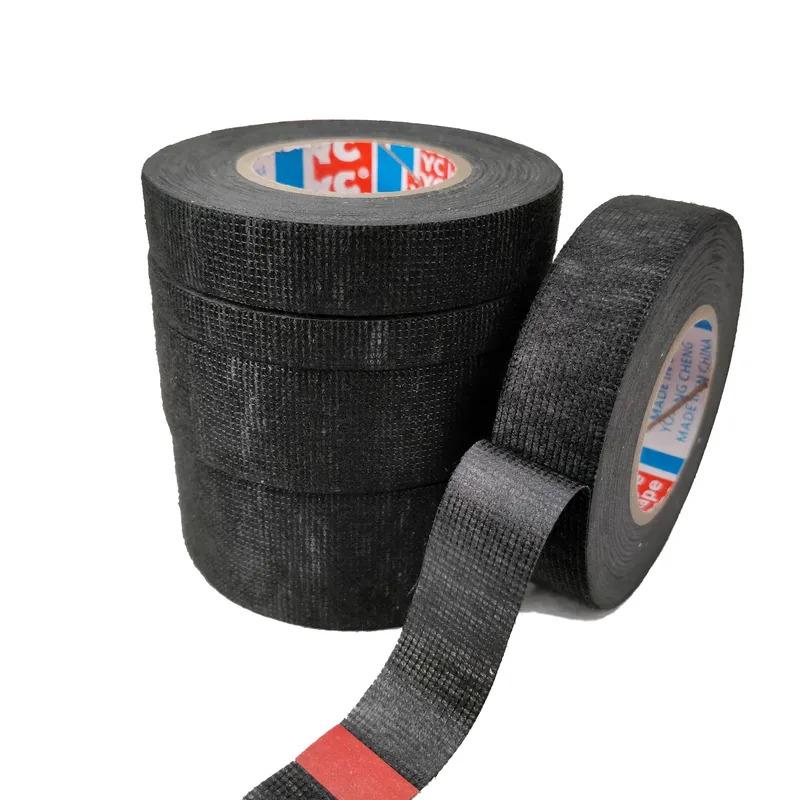 1/2Pcs 15 Meter Heat-resistant Flame Retardant Tape Coroplast Adhesive Cloth Tape For Car Cable Harness Wiring Loom Protection