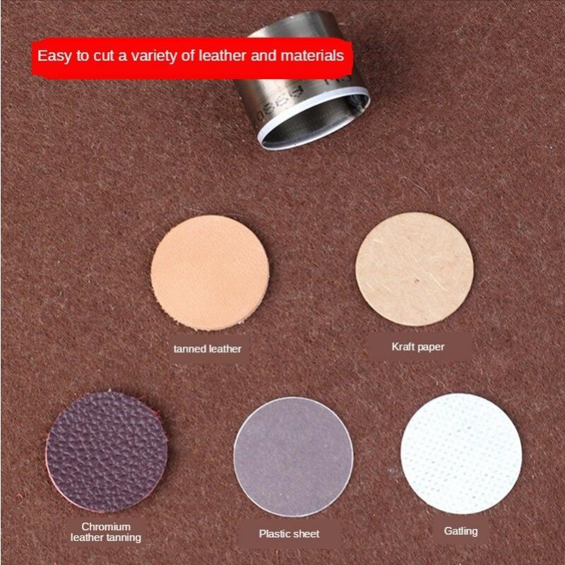 7pc/SET Leather Round Cutter Die Circle Bell Die Knife Template Cutting Punching Tool Leather Craft Punch Mold
