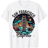 Zlatá brána San Francisco Kalifornie USA Zlatá brána Tričko(5)