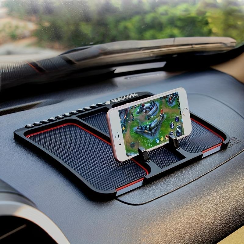 Car Dashboard Pad - with Phone Stand, Parking Sign, Car Dashboard Storage, Countertop Storage Pad