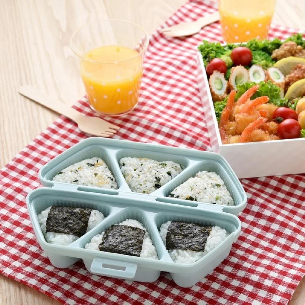 Non-stick 6 Cavity Triangle Sushi Mold BPA Free Rice Ball Mould Lunch Box Onigiri Mold  DIY