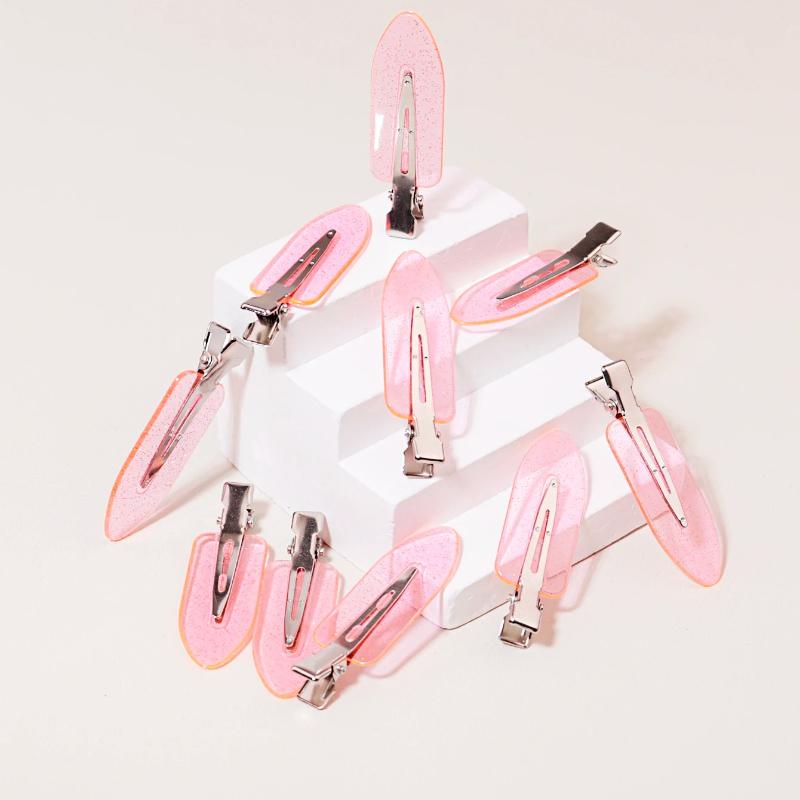 10-50pcs seamless fashion girl transparent hair clips makeup facial accessory clips styling hair clips Special for real hair wig