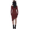 A Nightmare On Elm Street Womens/Ladies Freddy Krueger Costume Dress