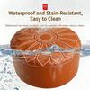 PU Leather Fillable Ottoman Pouf Round Shape Round Pouf Cover New Storage Ottoman  Living Room