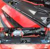 Carbon Fiber Radiator Cover & Hood Latch Guard for 15-17 Ford Mustang