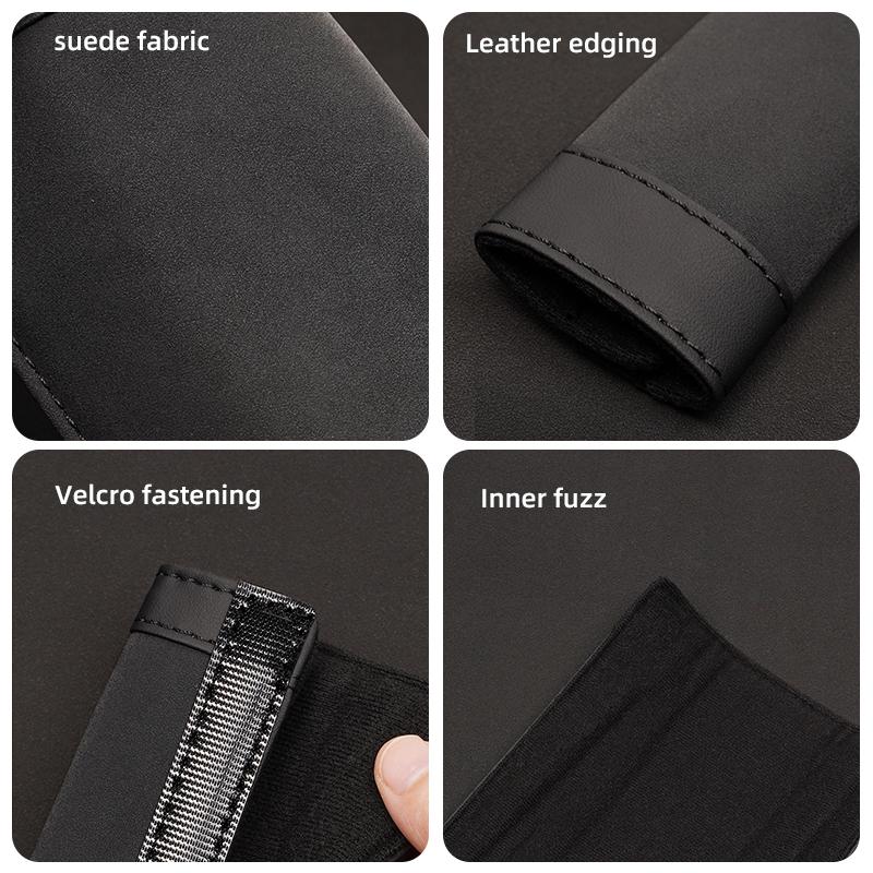 2PCS Car Seat Belt Pad Cover Suede Soft Car Shoulder Pad for Volkswagen VW GTI Touran ID3 T-Cross Golf T5 Atlas Polo Jetta T-ROC zh7
