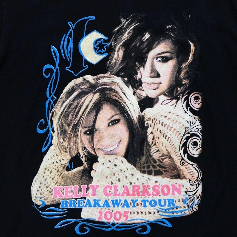 Редкая винтажная футболка Kelly Clarkson Breakaway Tour 2005 S-235XL Репринт BT1792 Унисекс L