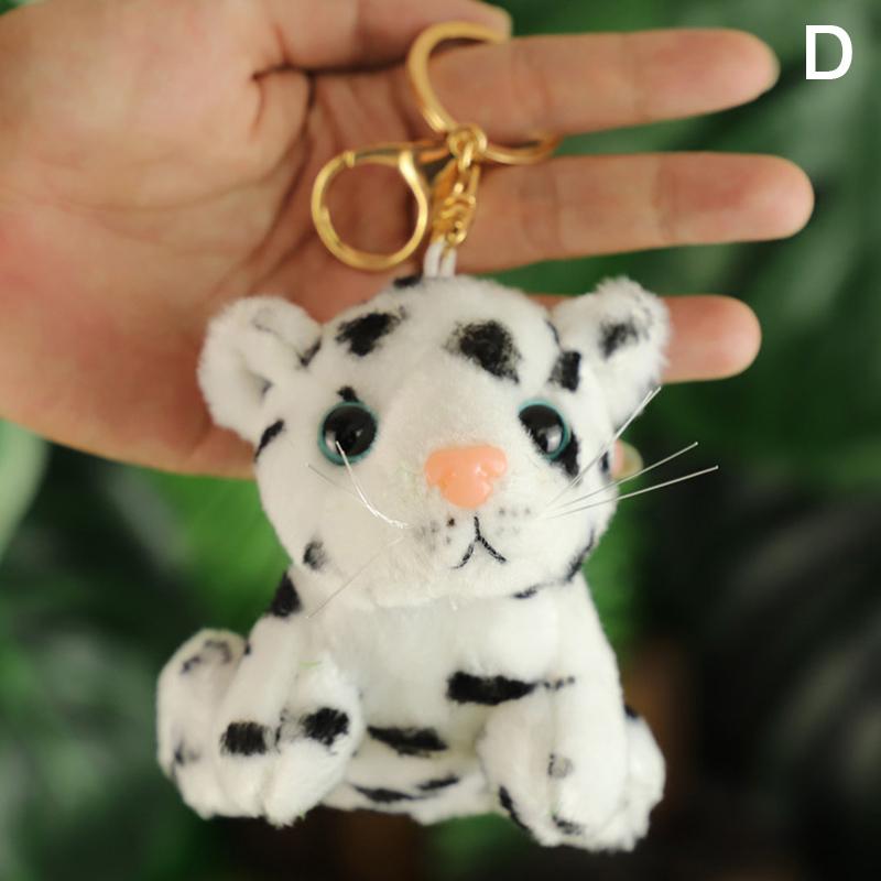10Cm Real Life Cute Tiger Leopard Plush Pendant Toys Animal Doll Key Chains