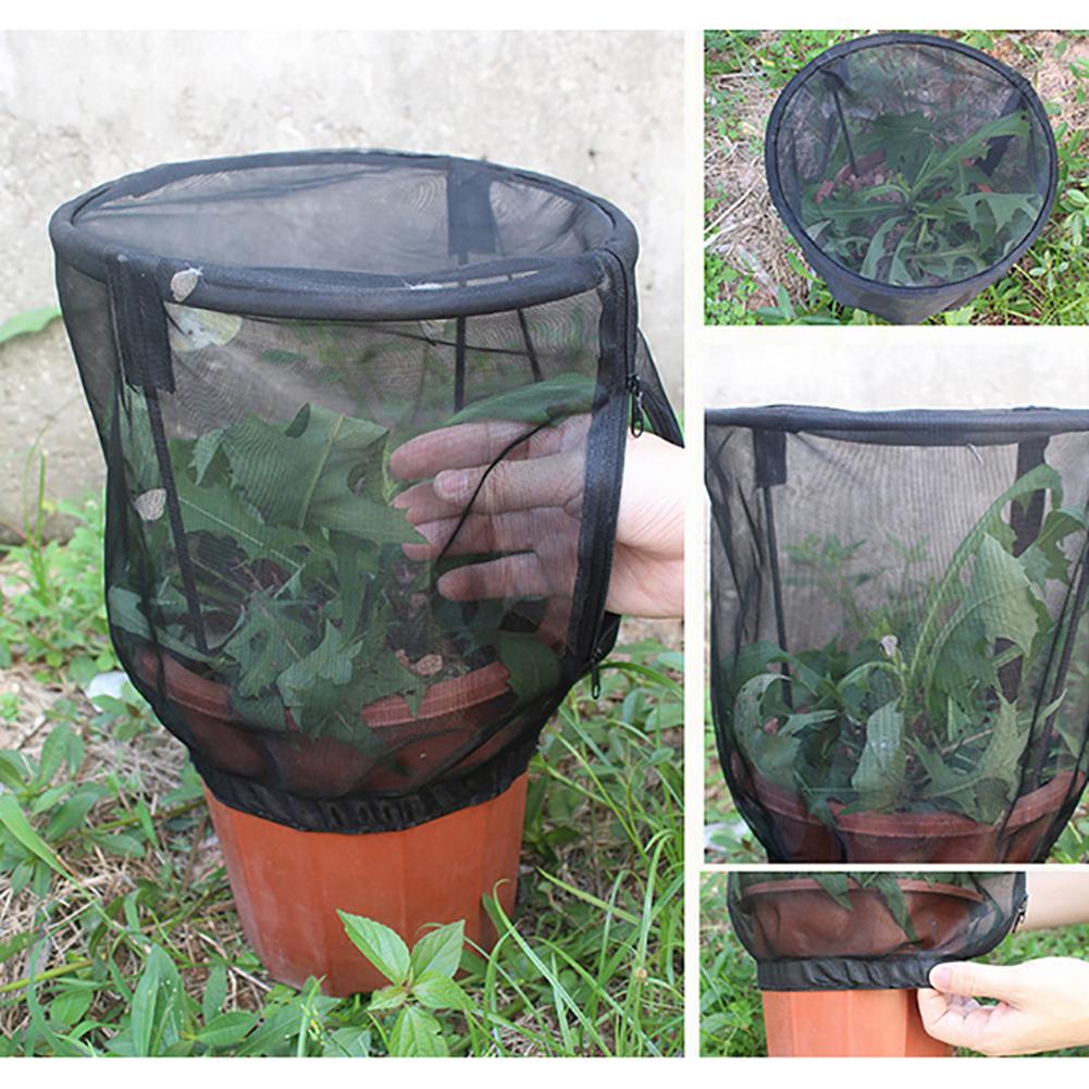 Capa de Rede para Plantas com Zíper Rede de Malha Bolsa Protetora Cobertura de Plantas de Jardim Proteção de Frutas Cobertura de Jardim