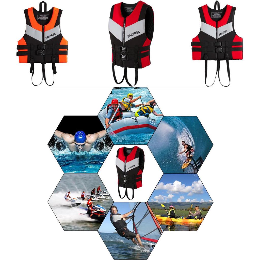Nylon Adult Surf Marine Sailing Kayak Fly Fishing Drifting Boating Vest Life Jacket**