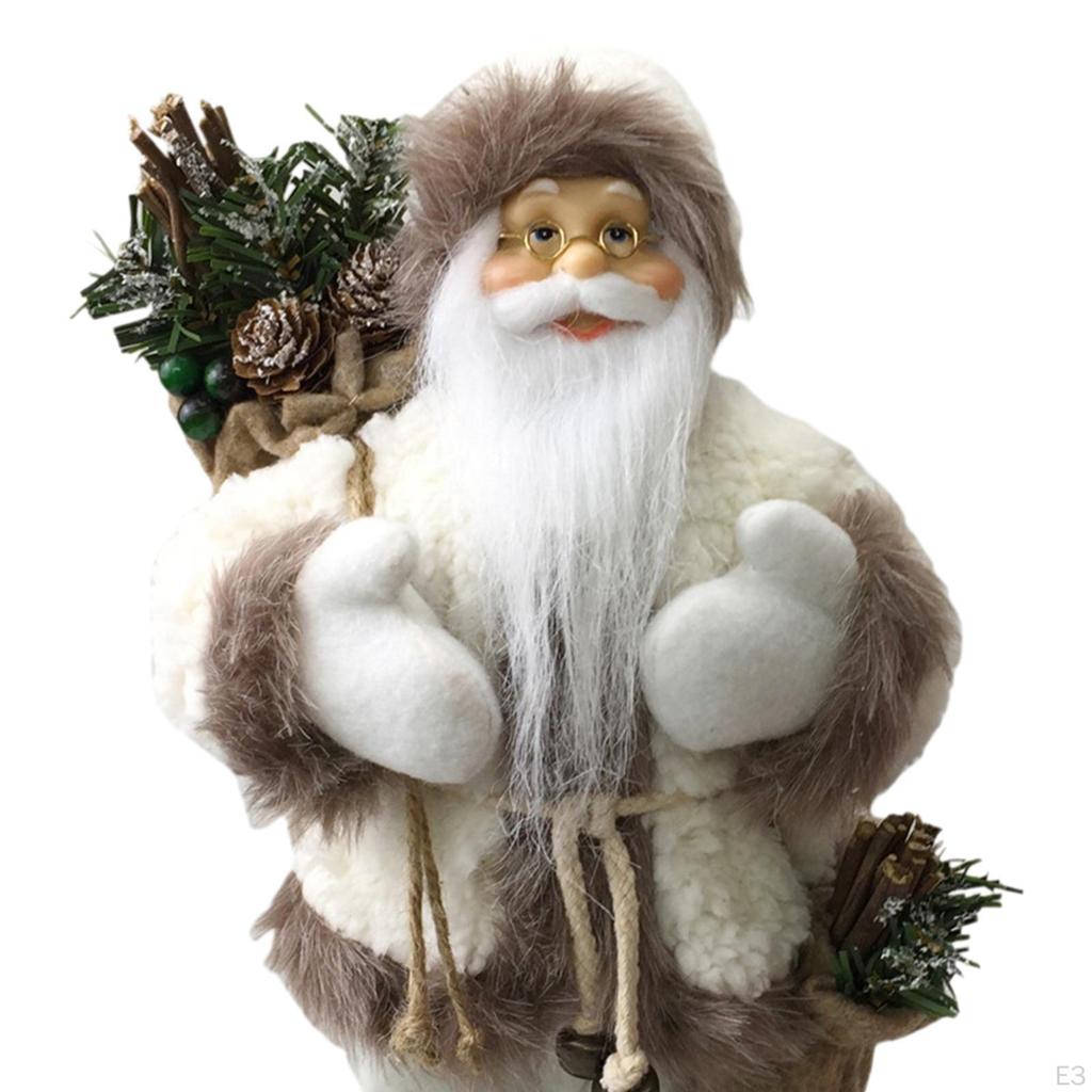 Christmas Decoration Santa Figurine Figure Toys Small Decor Statue for Party Birthday Bedroom