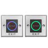 Brushed Stainless Steel Infrared Sensor Exit Switch - Concealed Mount, Contactless Button