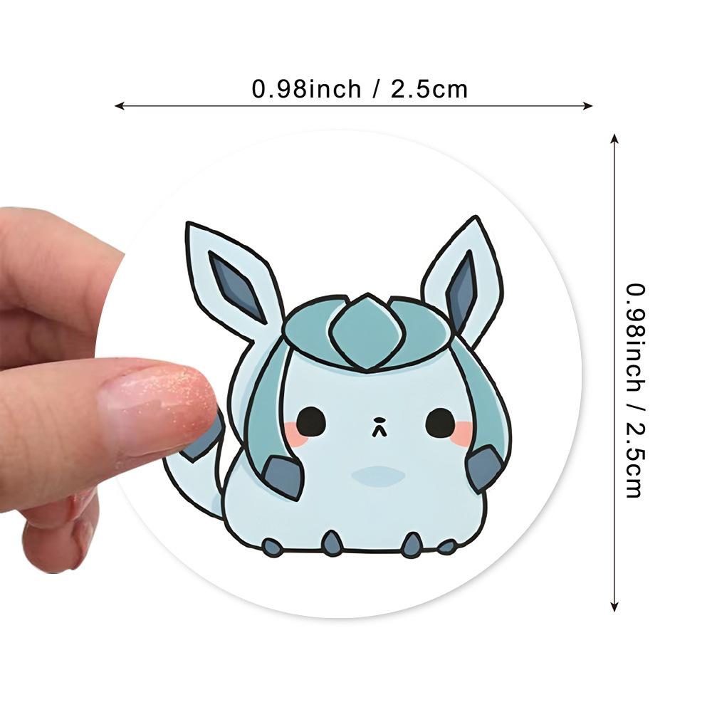 500pcs Roll Cartoon Pokemones Stickers Anime Diy Pvc Laptop Decals Decoration Stiker Children Reward Toy Girl Gift