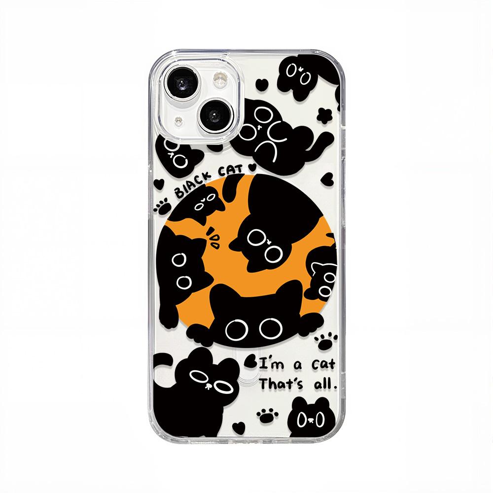 

Магнитный чехол для телефона для iPhone 12 14 16 17 Pro 17 16 15 14 13 12 Pro Max 12 13 14 15 16 Высококачественный противоударный чехол Полная защита Милый стиль Samsung A06 4G&5G чистый