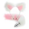 Sm Erotic Fox Tail Anal Plug Metal Vestibule Plug Adult Toy Artificial Tail Set Fox Role Play
