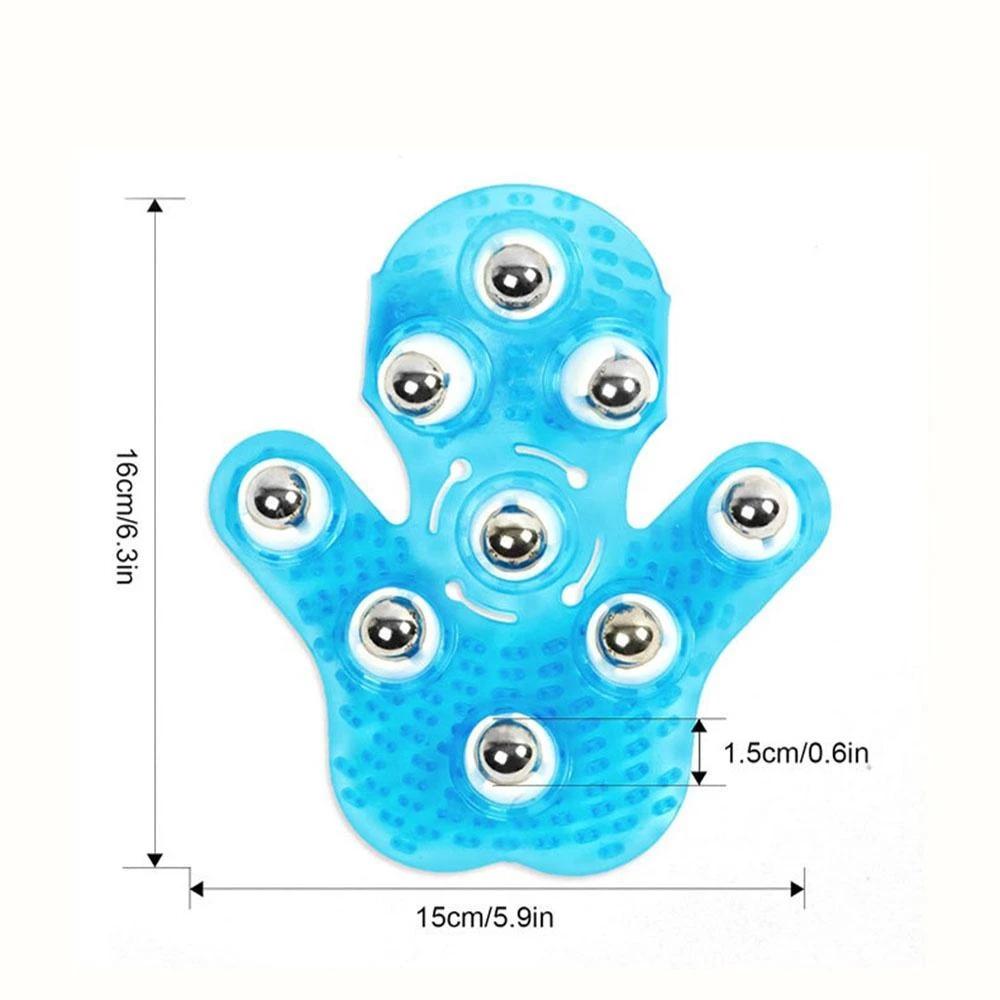 Kūno masažas su ritininiu kamuoliuku pirštinės, malšinantis raumenų skausmą, atpalaiduojantis anticeliulitinis masažuoklis rankoms, kaklui, pečiams, sėdmenims, sveikatos priežiūrai