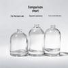 Transparent Cylindrical Glass Perfume Bottle with Bayonet Screw Cap