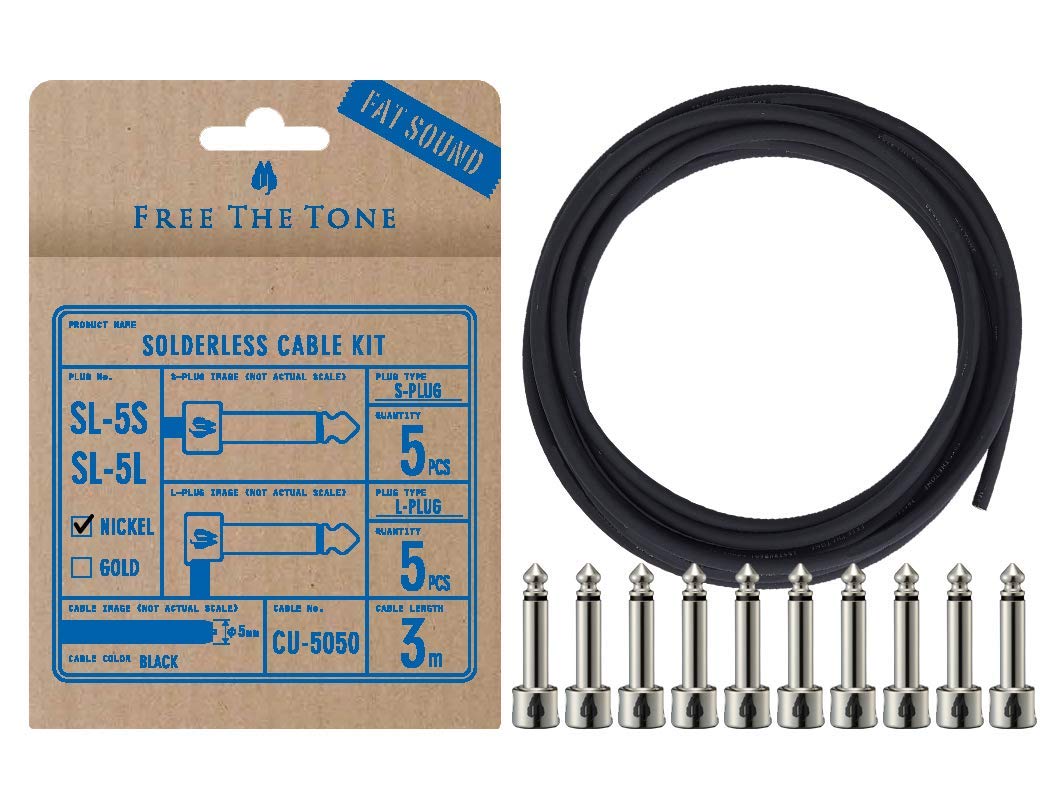 

Бесплатный комплект кабелей Tone Solderless SL-5SL-NI-55K