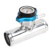 Radiator Inline Filler Neck 38mm 1?12in OD with Temp Display Cap T6061 Aluminum Polished Surface