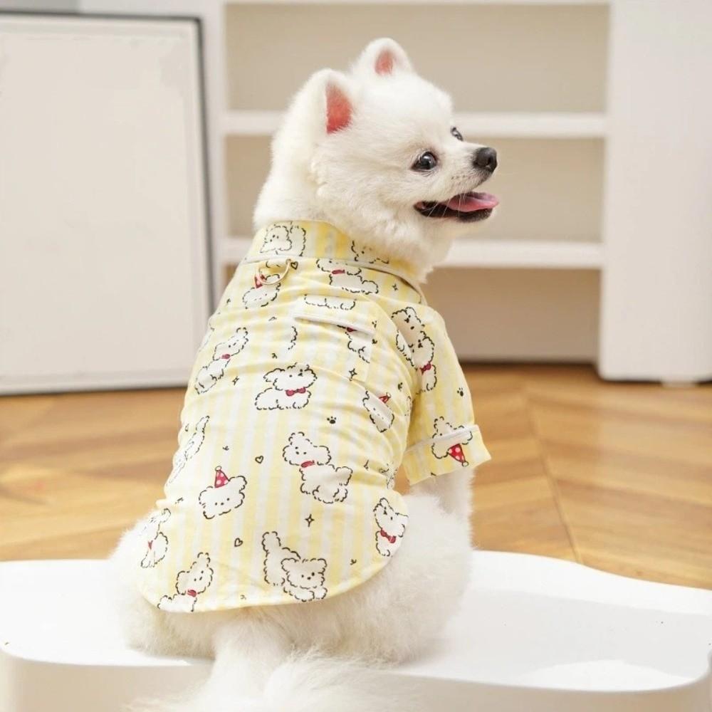 Soft Puppy Cotton Shirt Breathable Dog Pajamas Cute Dog Short Shirt Chihuahua