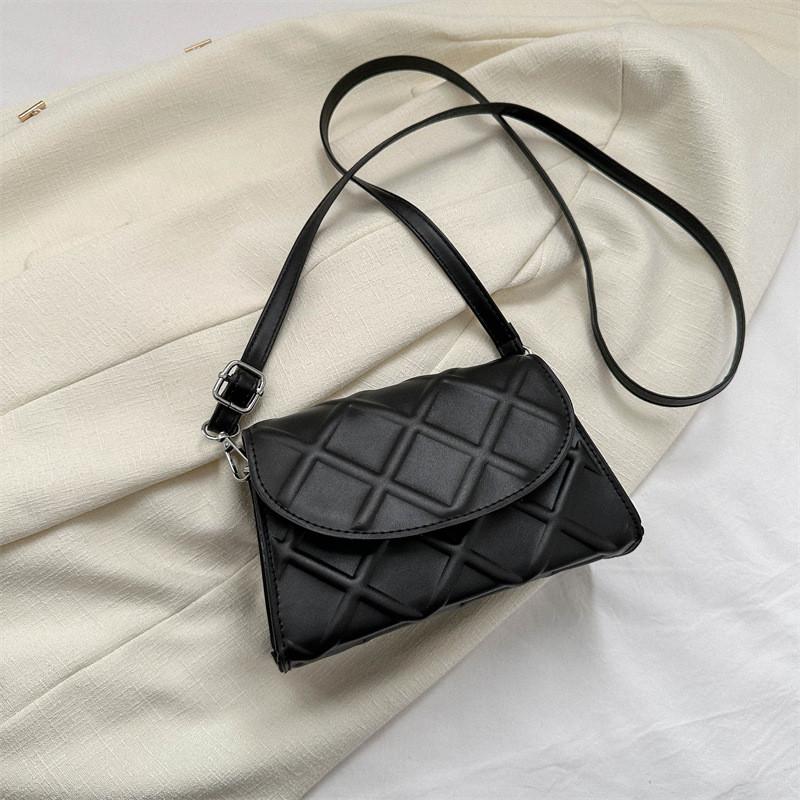 

Chic Vintage Small Square Bag For Women Fashionable Casual Shoulder Purse In Black Pink White Khaki And Dark Brown чёрный
