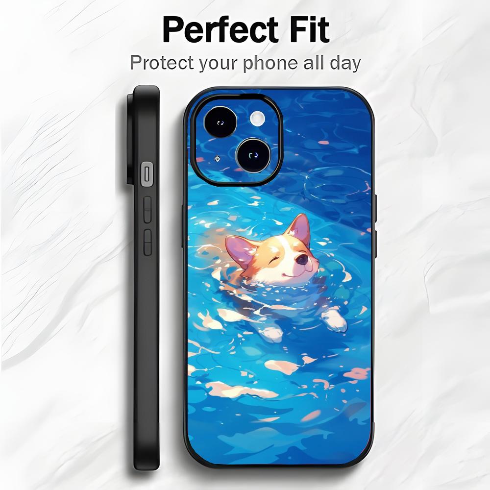 Cute and funny corgi dog Phone Case Phone Case Soft Packaging Lightweight For iPhone17 16 15 14 13ProMax